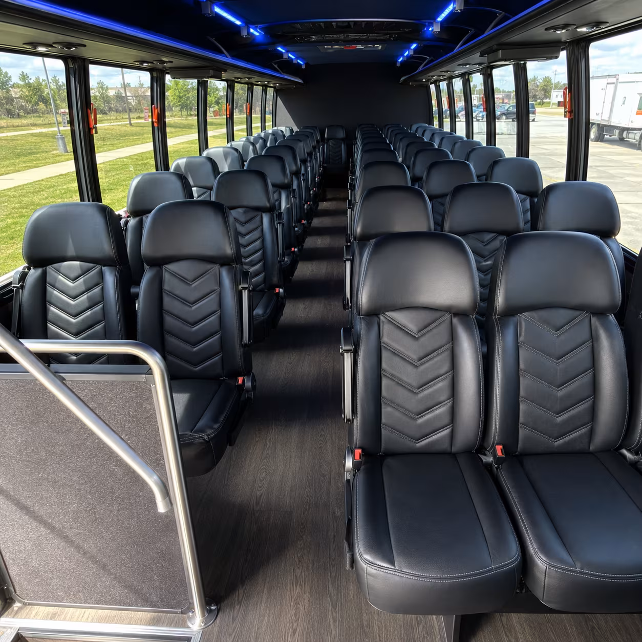 raleigh long distance transportation onboard seating